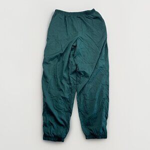 Vintage 90s Nike Pants Men XL Green Nylon Windbreaker Track Warm Up Zip Read**